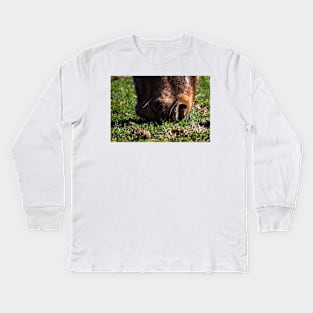 Put out to grass Kids Long Sleeve T-Shirt